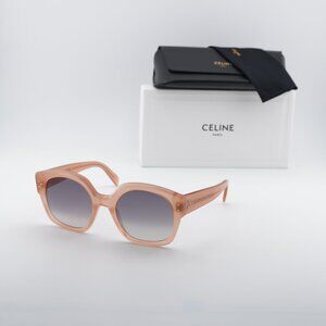 Celine CL40168I 74F Square Sunglasses– Antique Rose/Green Gradient